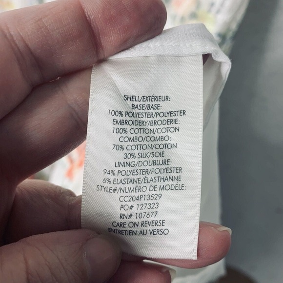 Alice + Olivia Karolina Floral Eyelet Maxi Dress Size 12 Ivory $595 - Picture 11 of 16